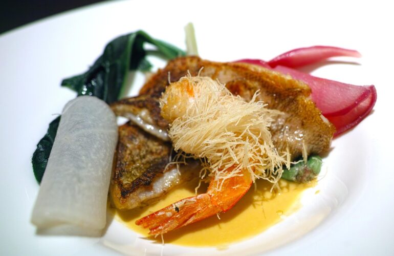 Piatto gourmet di pesce